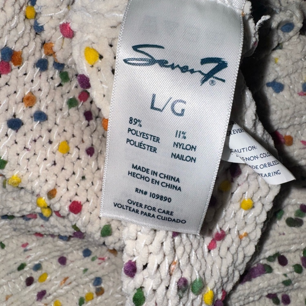 Seven7 Multicolor Speckled Confetti Women's cozy Sweater - Picture 7 of 7